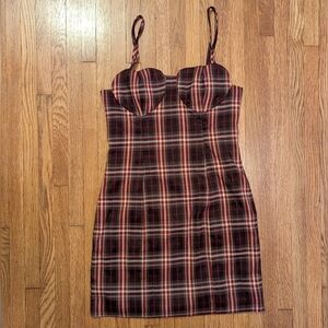 Forever 21 Red and Black Sheath Mini Dress